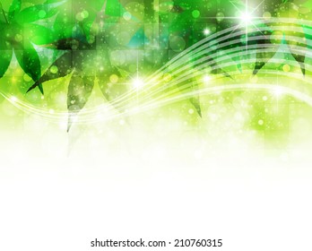 Maple fresh green background