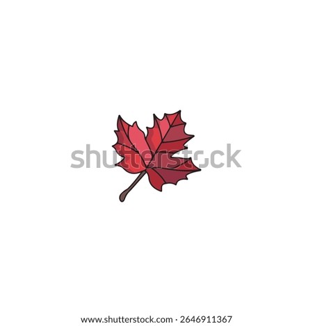 Maple icon flat vector design.