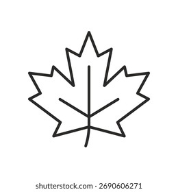 Maple icon isolated on white background. Leaf symbol modern, simple, vector, icon for website design, mobile app, ui. Vector Illustration