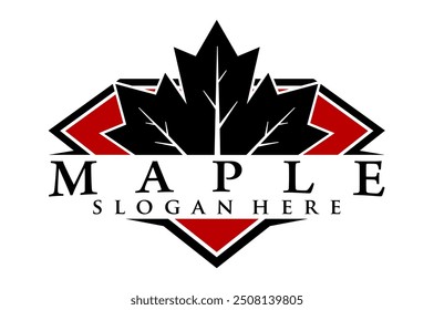 maple illustration logo concept design vector