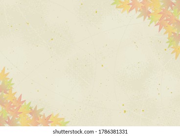 Maple and Japanese paper background
