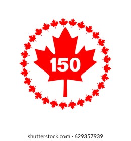maple leaf 150 Canada graphic