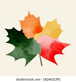 Maple Leaf abstract autumn backgrounds for social media stories.Colorful banners with autumn fallen leaves and yellowed foliage.Use for event invitation,discount voucher,advertising.Vector eps 10