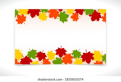 fondo abstracto de la hoja de arce de otoño