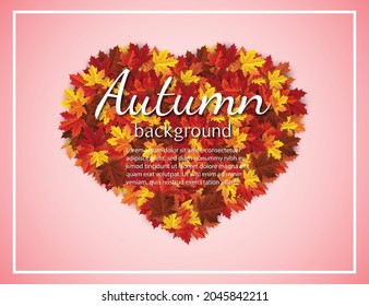 maple leaf, autumn banner vector background