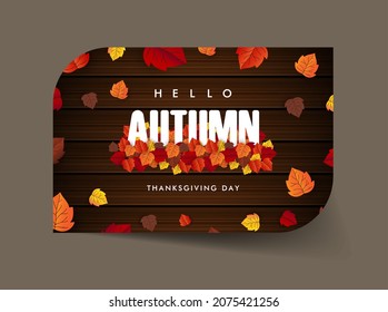maple leaf, autumn banner vector background