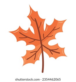 maple leaf autumn icon isolated illustration