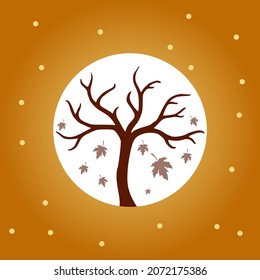 maple leaf background in autumn. suitable for autumn theme use
