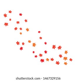 Maple leaf background vector illustration design 

