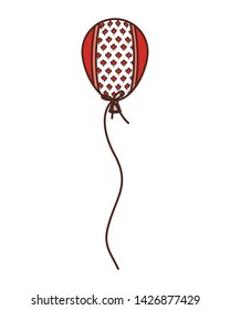 Maple leaf balloon and canada symbol design