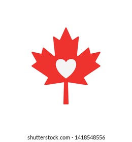 Maple leaf of canada design