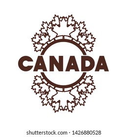 Maple leaf and Canada design