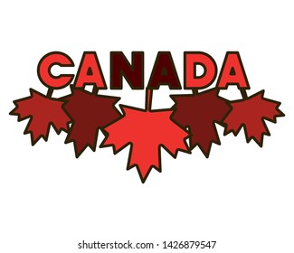 Maple leaf and canada symbol design