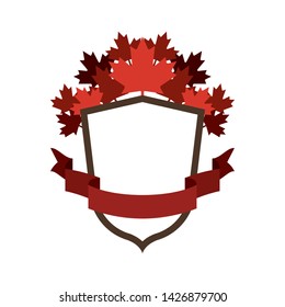 Maple leaf and canada symbol design