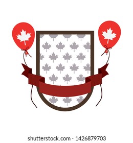 Maple leaf and canada symbol design