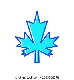 Hojas de arce, vectores de símbolos de Canadá 