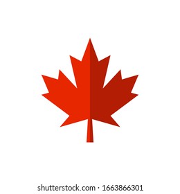 Maple Leaf, Canada Symbol Icon Vector 