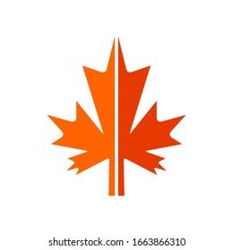 Maple leaf, Canada symbol icon vector 