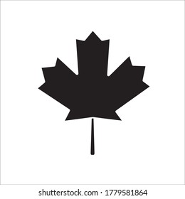 Maple leaf canadian icon vector design template