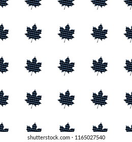 Maple leaf canadian seamless pattern Abstract Scottish cell