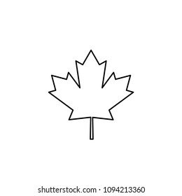 Maple leaf. Canadian sign