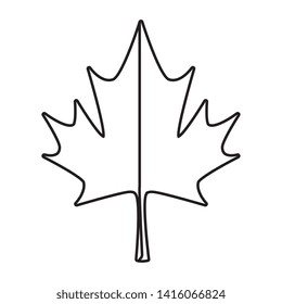 maple leaf canadian symbol icon