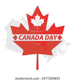 maple leaf concept design, Canada day, 1st July. happy Canada day.eps file.