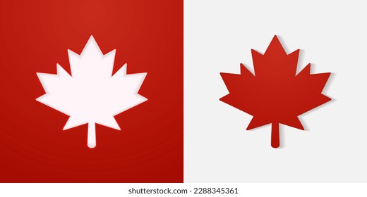 Maple leaf design icon symbol vector illustration
