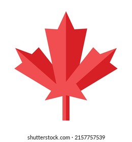 maple leaf design over white