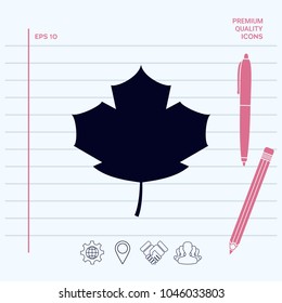 Maple leaf icon