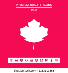 Maple leaf icon