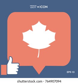 Maple leaf icon