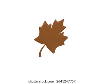 maple leaf icon 3d illustration render