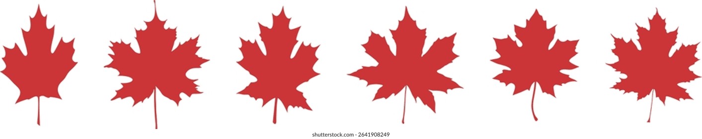 maple leaf icon, autumn maple leaf logo vector art illustration