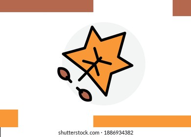 Maple Leaf Icon For  Autumn Season Icons