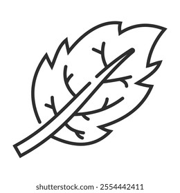 Maple leaf icon, Autumn symbol outline icon, editable vector illustration and transparent graphic element. Isolated on white background