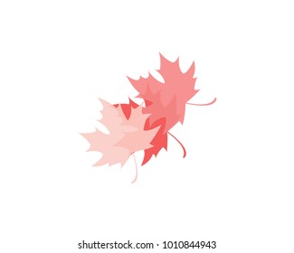 Maple leaf icon. Canadian symbol. Vector illustration