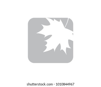Maple leaf icon. Canadian symbol. Vector illustration