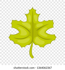Maple leaf icon in cartoon style isolated on background for any web design 