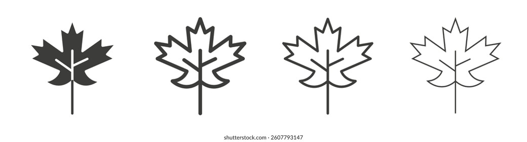 Maple Leaf icon collection for website designs