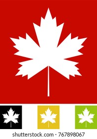 Maple Leaf Icon Design Vector Art Illustration