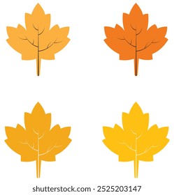 maple leaf icon, Fall maple leaves, Autumn Tree, taking inspiration from autumnal themes nature line and flat icons set design eps 10