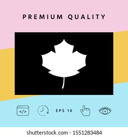 Maple leaf icon. Graphic elements for your design