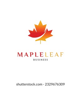 Maple Leaf Icon Logo Design Template