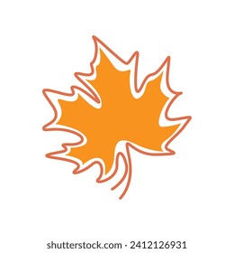 Maple leaf icon logo design illustration