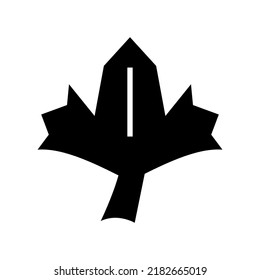 maple leaf icon or logo isolated sign symbol vector illustration - high quality black style vector icons
