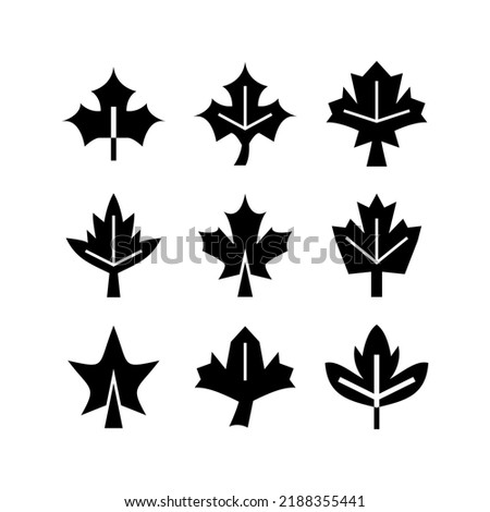 maple leaf icon or logo isolated sign symbol vector illustration - high quality black style vector icons
