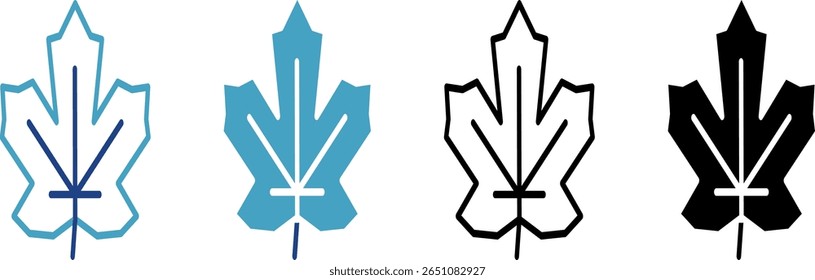 The maple leaf icon is often associated with botany, nature, or autumn, creating a beautiful sight and becoming a tourist attraction.