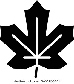 The maple leaf icon is often associated with botany, nature, or autumn, creating a beautiful sight and becoming a tourist attraction.