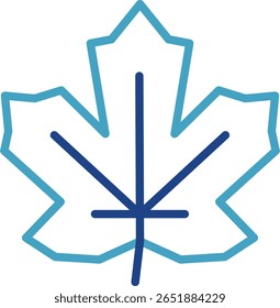 The maple leaf icon is often associated with botany, nature, or autumn, creating a beautiful sight and becoming a tourist attraction.